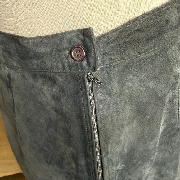 Vintage Smith and Forester Suede Pencil Skirt Women’s Size 12 Black - Picture 4 of 9